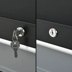 Budget 💯 Chariot d'Atelier pour Outils à 5 Tiroirs 69 x 33 x 77,5 cm Noir Argenté [pro.tec] 👍 -Sam Outillage STORE 4059438621567 5