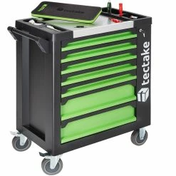 Outlet 👏 Tectake Servante d'atelier avec outils 1599 pièces 💯