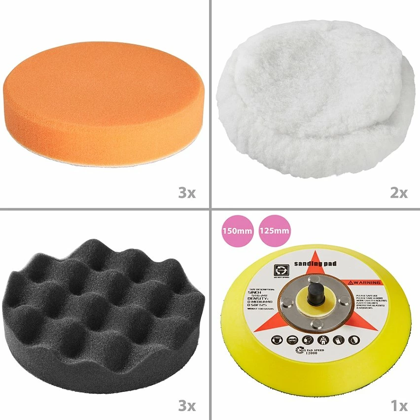 Brand new 🔥 Tectake Lustreuse Polisseuse Rectifieuse Excentrique 710W - 17 pièces avec polish 😉 4 Brand new 🔥 Tectake Lustreuse Polisseuse Rectifieuse Excentrique 710W - 17 pièces avec polish 😉 – Image 4