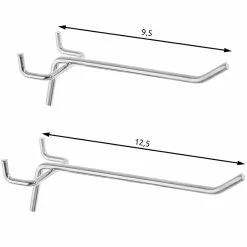 Budget ⌛ Tectake Panneaux perforés pour rangerment d'outils avec 25 crochets et supports 120x2x60cm 🔔 -Sam Outillage STORE 4061173115058 5