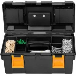 Wholesale 🛒 Tectake Caisse à outils DWAYNE - M / 42 x 21,5 x 19,5 cm ❤️ -Sam Outillage STORE 4061173115478 3