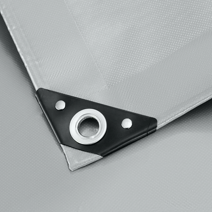 Brand new 🔔 Tectake Bâche de protection étanche grise - 3 x 5 m ⭐ 4 Brand new 🔔 Tectake Bâche de protection étanche grise - 3 x 5 m ⭐ – Image 4