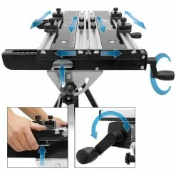 Deals ❤️ ECD Germany Etabli pliant professionnel en aluminium 🔥 -Sam Outillage STORE 4064649001435 5