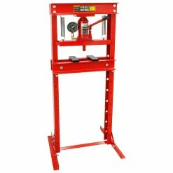 Best deal 👍 ECD Germany Presse hydraulique d'atelier sur colonne 20T avec manomètre réglable en hauteur 🥰