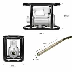 Cheapest ⌛ ECD Germany Vibrateur électrique pour béton 1500W en acier 🤩 13 Cheapest ⌛ ECD Germany Vibrateur électrique pour béton 1500W en acier 🤩 -Sam Outillage STORE 4064649015975 7