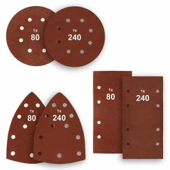 Budget 👏 ECD Germany Multi-ponceuse 3en1, 220W, avec collecteur de poussière et 6 x papier de verre ❤️ -Sam Outillage STORE 4064649020535 4