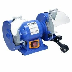 Budget 🛒 ECD Germany Ponceuse double 150W avec deux disques de ponçage Bleu 😉