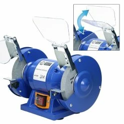 Budget 🛒 ECD Germany Ponceuse double 150W avec deux disques de ponçage Bleu 😉 -Sam Outillage STORE 4064649030060 4