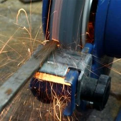 Budget 🛒 ECD Germany Ponceuse double 150W avec deux disques de ponçage Bleu 😉 -Sam Outillage STORE 4064649030060 7