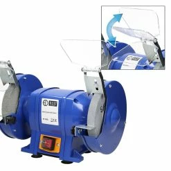 Outlet 👍 ECD Germany Ponceuse double 250W avec deux disques de ponçage Bleu 💯 -Sam Outillage STORE 4064649030077 4