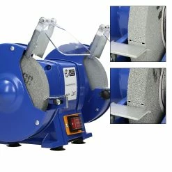 Outlet 👍 ECD Germany Ponceuse double 250W avec deux disques de ponçage Bleu 💯 -Sam Outillage STORE 4064649030077 5