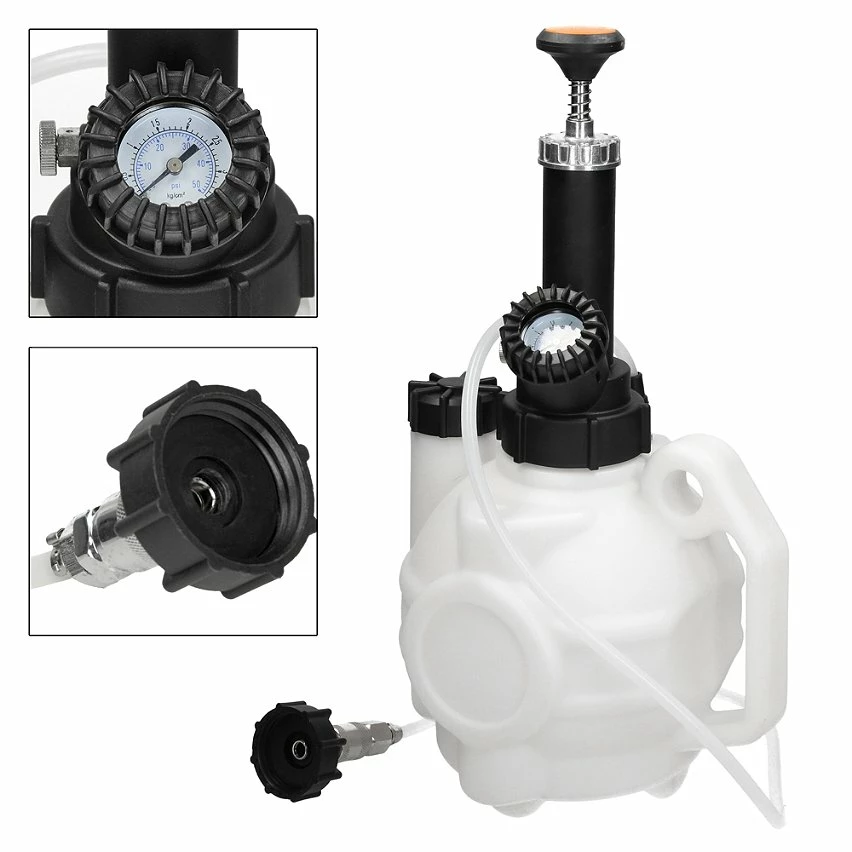 Best deal ❤️ ECD Germany Kit de purge de frein 4 L avec réservoir d'aspiration 1 L ✔️ 3 Best deal ❤️ ECD Germany Kit de purge de frein 4 L avec réservoir d'aspiration 1 L ✔️ – Image 3