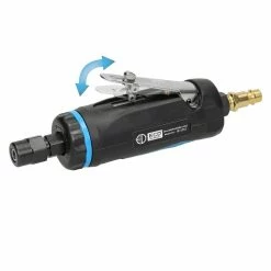 Brand new 🎁 ECD Germany Meuleuse pneumatique, boîtier en aluminium, 16,8x6,8 cm, noir 👏 -Sam Outillage STORE 4064649035249 3