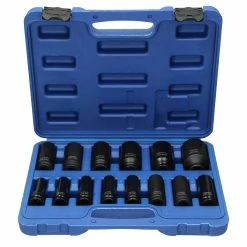 Outlet 💯 ECD Germany Jeu d'écrous pour clé à chocs 14 pièces en acier 🛒