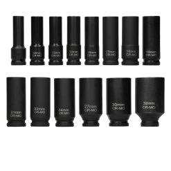 Outlet 💯 ECD Germany Jeu d'écrous pour clé à chocs 14 pièces en acier 🛒 -Sam Outillage STORE 4064649037069 5