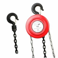 Cheapest ❤️ ECD Germany Palan manuel 1T 1000kg à chaîne crochet de levage treuil poulie charge 2,5m 😉