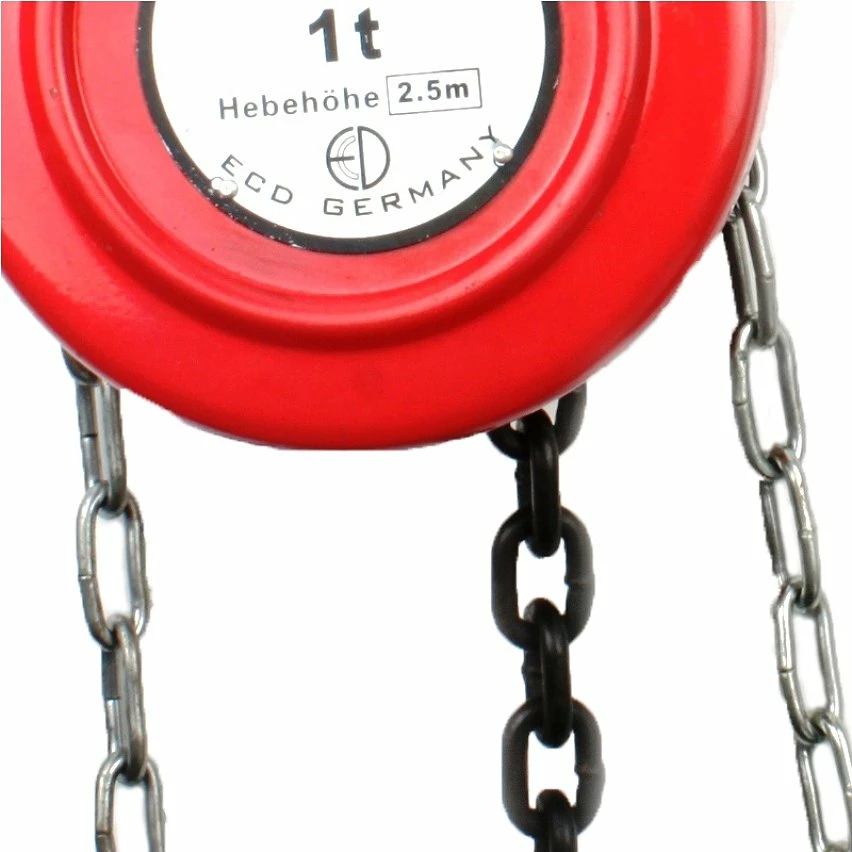 Cheapest ❤️ ECD Germany Palan manuel 1T 1000kg à chaîne crochet de levage treuil poulie charge 2,5m 😉 3 Cheapest ❤️ ECD Germany Palan manuel 1T 1000kg à chaîne crochet de levage treuil poulie charge 2,5m 😉 – Image 3
