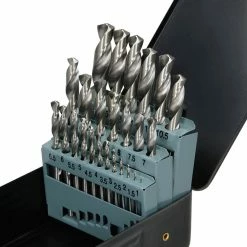 Coupon ⭐ ECD Germany Assortiment de 25 forets à métaux jeu de forets hélicoïdaux HSS-G boîte en métal 👏 -Sam Outillage STORE 4251171823622 3