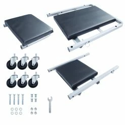 Deals 😀 ECD Germany Siege de mécanicien à roulettes chariot de visite atelier pliable professionnel 👍 -Sam Outillage STORE 4251171823691 5