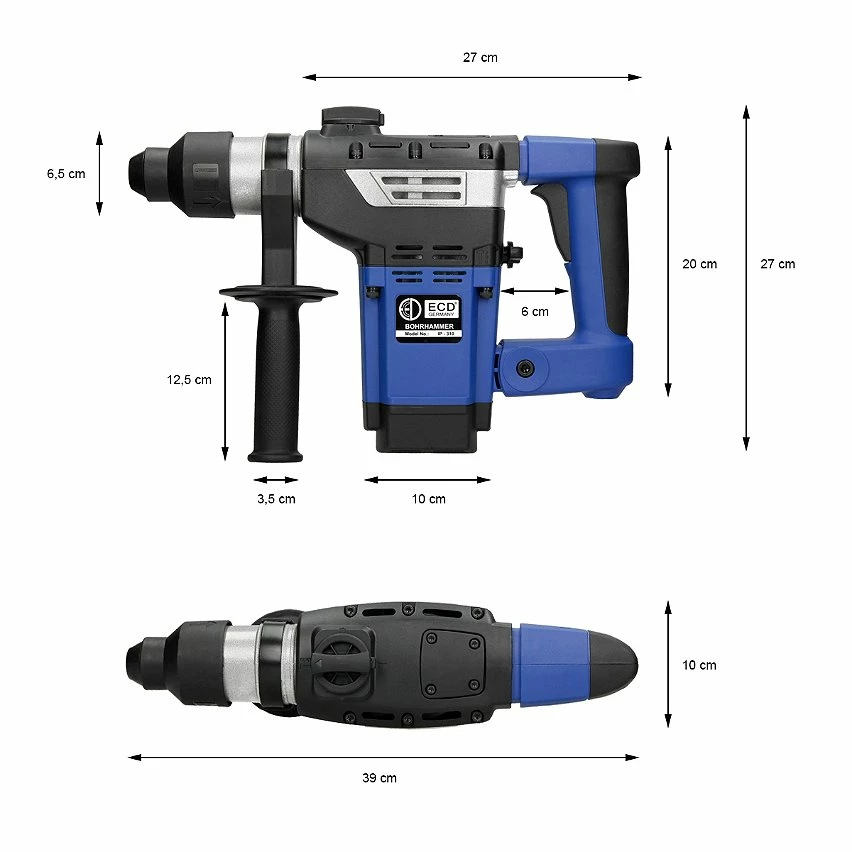 Best Pirce 💯 ECD Germany Perceuse percussion électrique perforateur chisel pointu puissance 1800 watts 👍 6 Best Pirce 💯 ECD Germany Perceuse percussion électrique perforateur chisel pointu puissance 1800 watts 👍 – Image 6