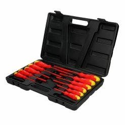 Flash Sale 🥰 ECD Germany Tournevis cruciforme / plat électricien isolé en acier au chrome-vanadium 11 pcs 🤩