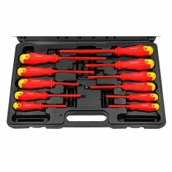 Flash Sale 🥰 ECD Germany Tournevis cruciforme / plat électricien isolé en acier au chrome-vanadium 11 pcs 🤩 -Sam Outillage STORE 4251171877632 3