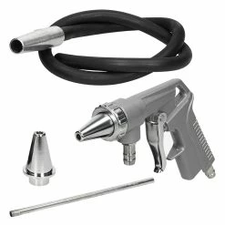 Flash Sale ⭐ ECD Germany Pistolet de sablage à air comprimé aluminium kit complet sableuse 6,3 bar 90 PSI 🥰