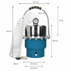 Best reviews of ⌛ ECD Germany Kit purgeur de frein embrayage pneumatique 5L extraction liquide freinage auto 😉 -Sam Outillage STORE 4251417273938 6