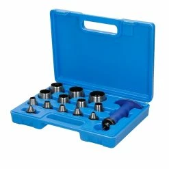 Budget 😉 ECD Germany Ensemble de fer trou 14 tlg 5-35mm hollow punch emboutissage outils perforateurs ✔️