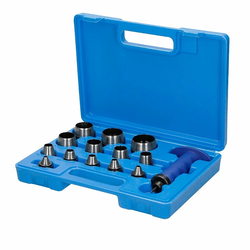 Budget 😉 ECD Germany Ensemble de fer trou 14 tlg 5-35mm hollow punch emboutissage outils perforateurs ✔️ 1 Budget 😉 ECD Germany Ensemble de fer trou 14 tlg 5-35mm hollow punch emboutissage outils perforateurs ✔️