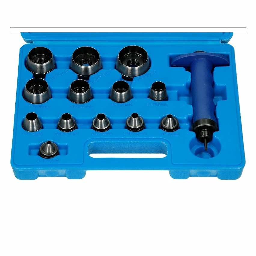 Budget 😉 ECD Germany Ensemble de fer trou 14 tlg 5-35mm hollow punch emboutissage outils perforateurs ✔️ 2 Budget 😉 ECD Germany Ensemble de fer trou 14 tlg 5-35mm hollow punch emboutissage outils perforateurs ✔️ – Image 2