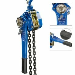 Brand new 👏 ECD Germany Bloc de poulie avec levier à main 3000 kg ❤️ -Sam Outillage STORE 4251417288635 3