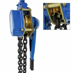 Promo ⭐ ECD Germany Bloc de poulie avec levier à main 6000 kg 👏 -Sam Outillage STORE 4251417288642 4