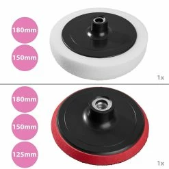 Deals 😀 Tectake Set d'éponges de polissage et 5 disques de polissage Auto - 29 pcs 😍 -Sam Outillage STORE 4260182870778 4