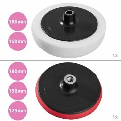 Cheapest 👏 Tectake Lustreuse Polisseuse Rotative 1400W - 27 pièces avec pâte abrasive 💯 -Sam Outillage STORE 4260182871034 5