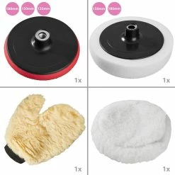 Outlet 😍 Tectake Lustreuse Polisseuse Rotative 1500W - 33 pièces avec polish 🥰 -Sam Outillage STORE 4260182871430 4