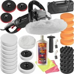 Cheap đ„ Tectake Lustreuse Polisseuse Rotative 1500W - 30 piĂšces avec polish đ