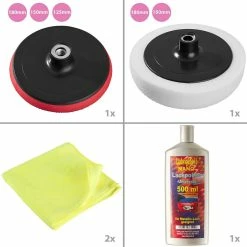 Cheap 🔥 Tectake Lustreuse Polisseuse Rotative 1500W - 30 pièces avec polish 🎉 -Sam Outillage STORE 4260182872086 5