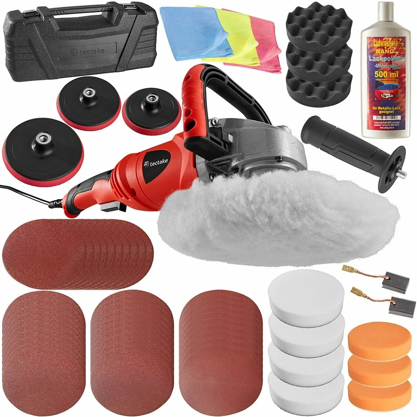Best Sale 🥰 Tectake Lustreuse Polisseuse Rotative 1400W - 58 pièces avec polish 🔔 1 Best Sale 🥰 Tectake Lustreuse Polisseuse Rotative 1400W - 58 pièces avec polish 🔔