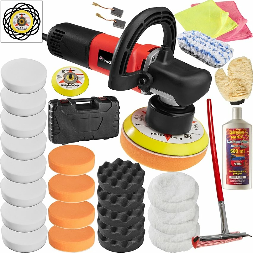 Best Sale ⭐ Tectake Lustreuse Polisseuse Rectifieuse Excentrique 710W avec valise - 28 pièces avec polish 🥰 1 Best Sale ⭐ Tectake Lustreuse Polisseuse Rectifieuse Excentrique 710W avec valise - 28 pièces avec polish 🥰