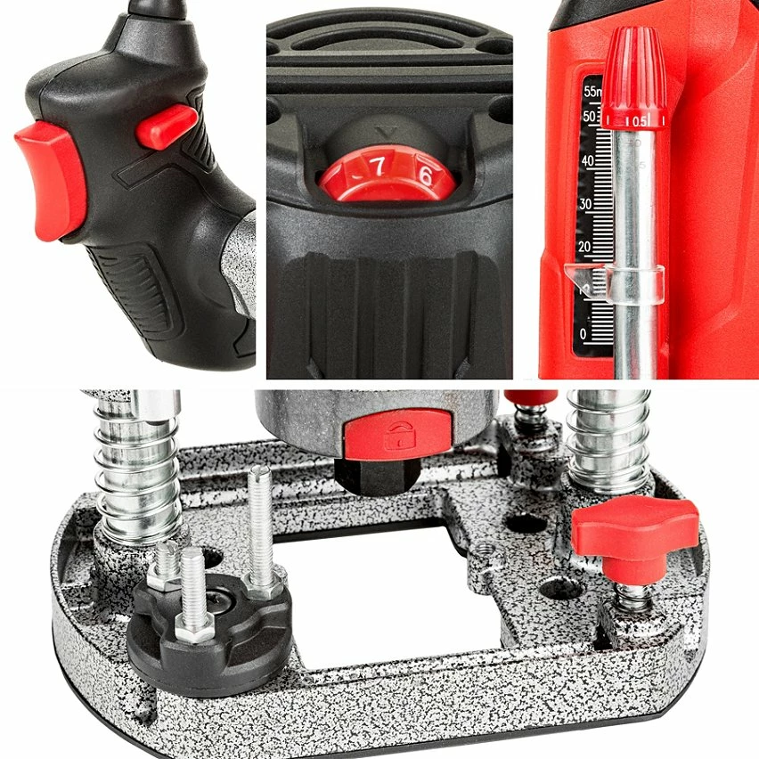 Hot Sale 👍 Tectake Défonceuse 1200 Watts + 12 fraises 🤩 5 Hot Sale 👍 Tectake Défonceuse 1200 Watts + 12 fraises 🤩 – Image 5