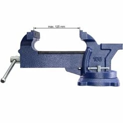 Best reviews of 🥰 Tectake Étau de serrage, établi, Enclume, Plateau Base tournante - 125 mm 🥰 -Sam Outillage STORE 4260182879597 5