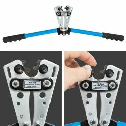 Promo 🎁 Tectake Pince à sertir, Pince Électricien, 6 +  50 mm² ❤️ -Sam Outillage STORE 4260435991366 3