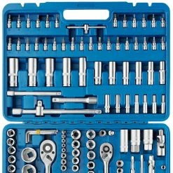 New 🥰 Tectake Boîte à Outils avec 171 Pièces (Douilles + Outils à Cliquet) 💯 -Sam Outillage STORE 4260473662419 4