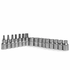 Best deal 🔥 Tectake Coffret à Outils 16 Douilles ½“ Torx Acier Chrome Vanadium 🛒 -Sam Outillage STORE 4260473662426 3