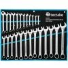 Coupon ❤️ Tectake 25 Clés Mixtes en Acier Carbone 6 mm - 32 mm + 1 Trousse - noir/bleu 🛒