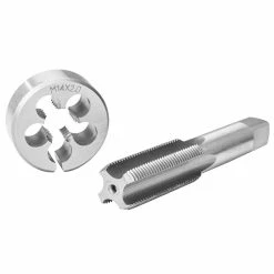 Discount 🧨 Tectake Coffret de 110 Pièces, Tarauds et Filières en Acier Carbone 👏 -Sam Outillage STORE 4260505446123 5