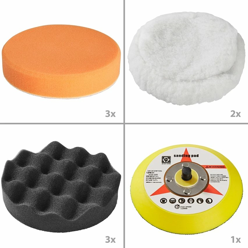 Best Pirce 😀 Tectake Lustreuse Polisseuse Rectifieuse Excentrique 710W avec valise - 16 pièces avec polish 🥰 4 Best Pirce 😀 Tectake Lustreuse Polisseuse Rectifieuse Excentrique 710W avec valise - 16 pièces avec polish 🥰 – Image 4