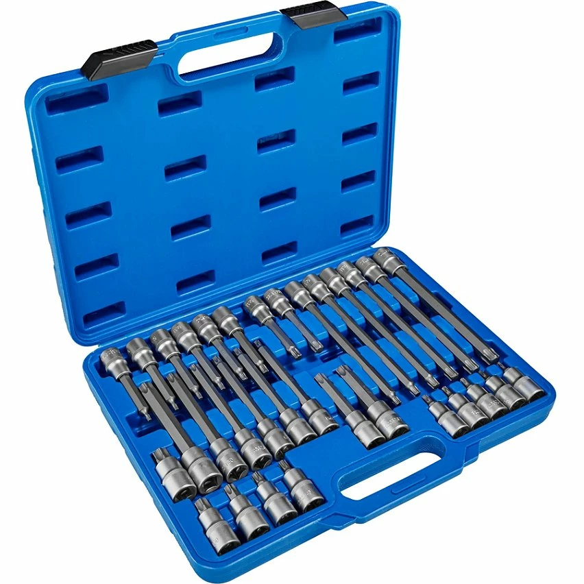 Flash Sale 🧨 Tectake Ensemble de clé à douille embouts torx mâle longues / courtes 32 pcs 🎉 1 Flash Sale 🧨 Tectake Ensemble de clé à douille embouts torx mâle longues / courtes 32 pcs 🎉