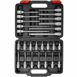 Cheapest 😍 Tectake Set Coffret à Outils Boîte 26 Pièces de Clé à Douille Mâle Embouts Denture multiple 🎁 6 Cheapest 😍 Tectake Set Coffret à Outils Boîte 26 Pièces de Clé à Douille Mâle Embouts Denture multiple 🎁 -Sam Outillage STORE 4260541020301 3